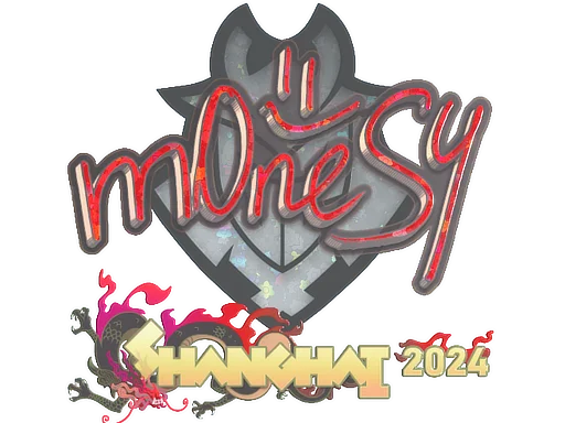 Sticker | m0NESY (Glitter) | Shanghai 2024 image
