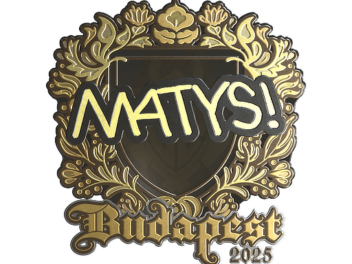 Sticker | MATYS (Gold) | Budapest 2025 image