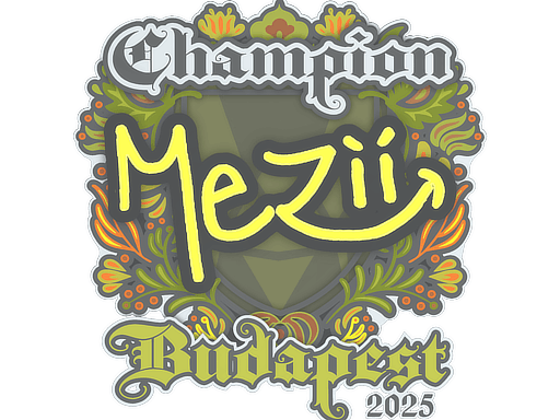 Sticker | mezii (Champion) | Budapest 2025 image