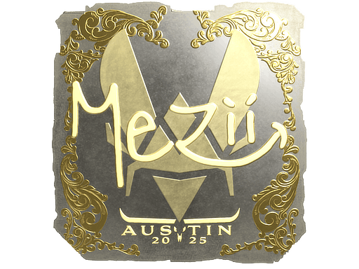 Sticker | mezii (Gold) | Austin 2025 image