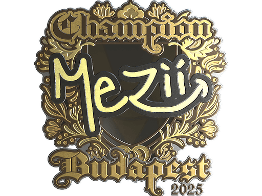 Sticker | mezii (Gold, Champion) | Budapest 2025 image