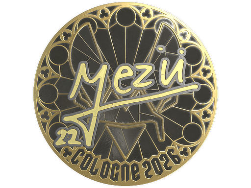 Sticker | mezii (Gold) | Cologne 2026 image