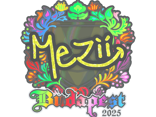 Sticker | mezii (Holo) | Budapest 2025 image