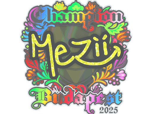 Sticker | mezii (Holo, Champion) | Budapest 2025 image