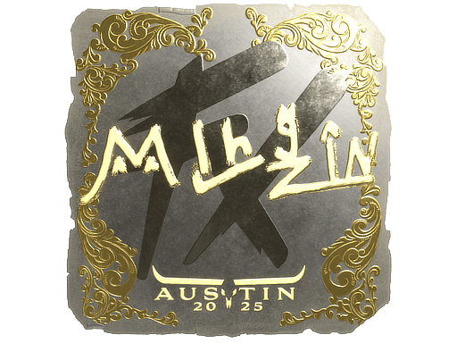 Sticker | mlhzin (Gold) | Austin 2025 image