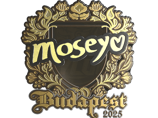 Sticker | Moseyuh (Gold) | Budapest 2025 image