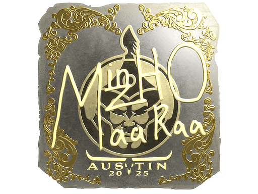 Sticker | mzinho (Gold) | Austin 2025 image
