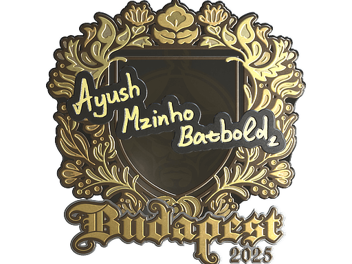 Sticker | mzinho (Gold) | Budapest 2025 image