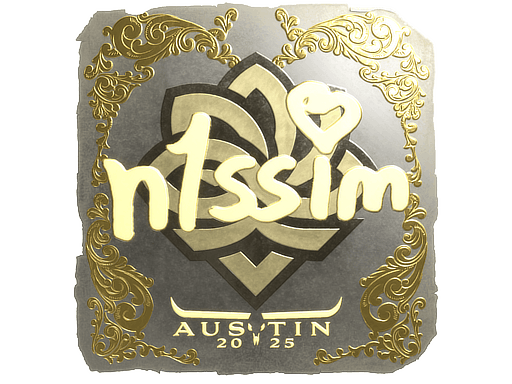 Sticker | n1ssim (Gold) | Austin 2025 image
