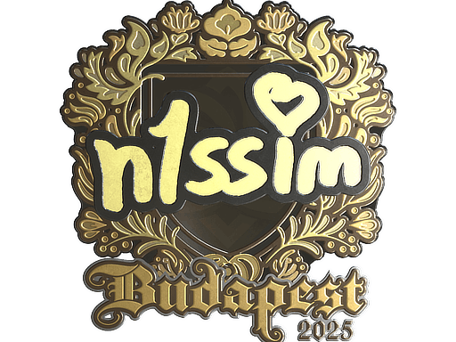 Sticker | n1ssim (Gold) | Budapest 2025 image