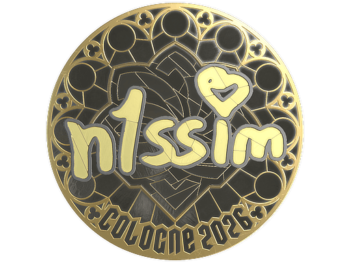 Sticker | n1ssim (Gold) | Cologne 2026 image