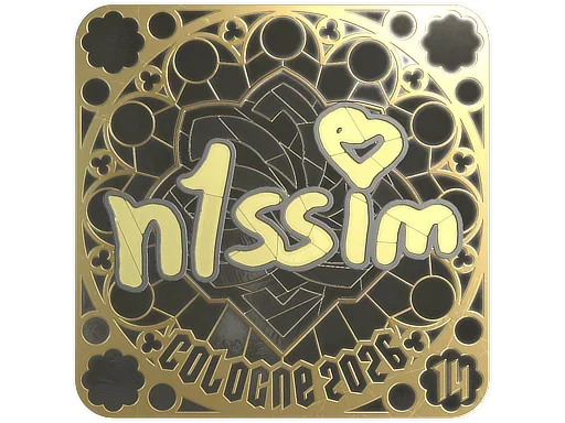 Sticker | n1ssim (Gold, Ranked) | Cologne 2026 image