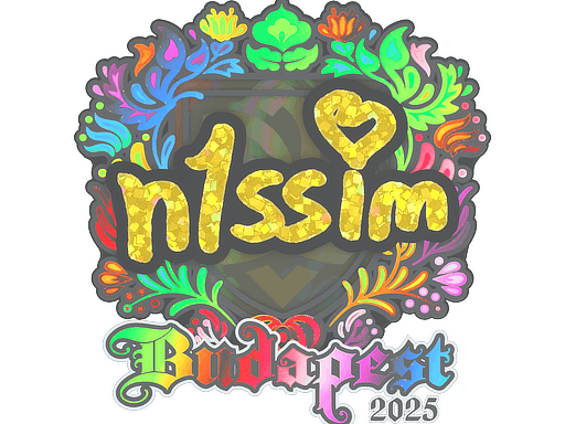 Sticker | n1ssim (Holo) | Budapest 2025 image