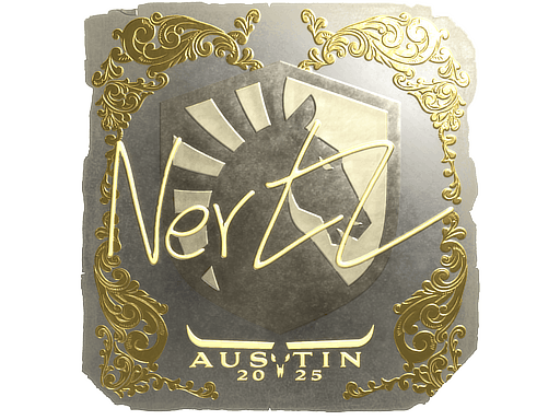 Sticker | NertZ (Gold) | Austin 2025 image