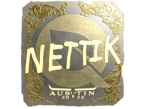 Sticker | nettik (Gold) | Austin 2025 image