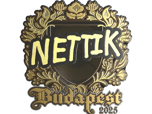 Sticker | nettik (Gold) | Budapest 2025 image