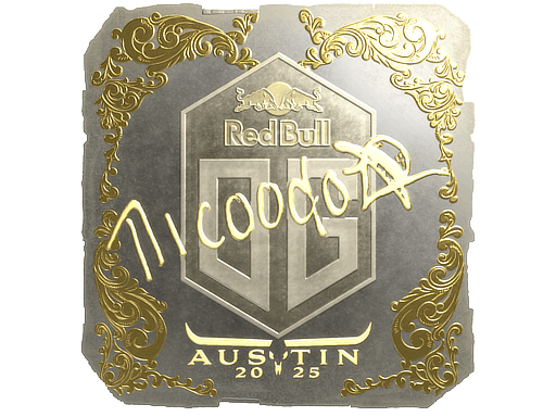 Sticker | nicoodoz (Gold) | Austin 2025 image