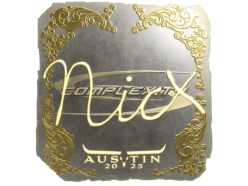 Sticker | nicx (Gold) | Austin 2025 image