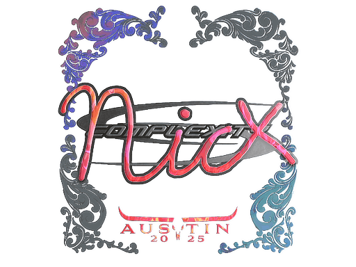 Sticker | nicx (Holo) | Austin 2025 image