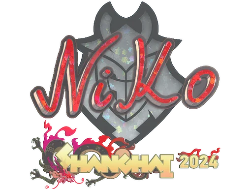 Sticker | NiKo (Glitter) | Shanghai 2024 image