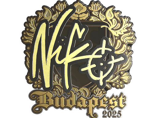 Sticker | NiKo (Gold) | Budapest 2025 image