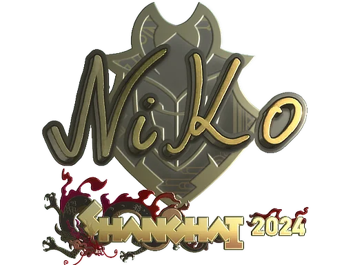 Sticker | NiKo (Gold) | Shanghai 2024 image