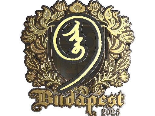 Sticker | nin9 (Gold) | Budapest 2025 image