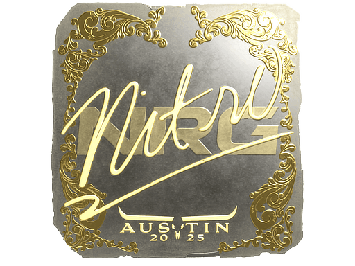 Sticker | nitr0 (Gold) | Austin 2025 image