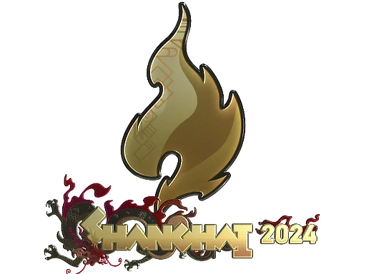 Sticker | Passion UA (Gold) | Shanghai 2024 image