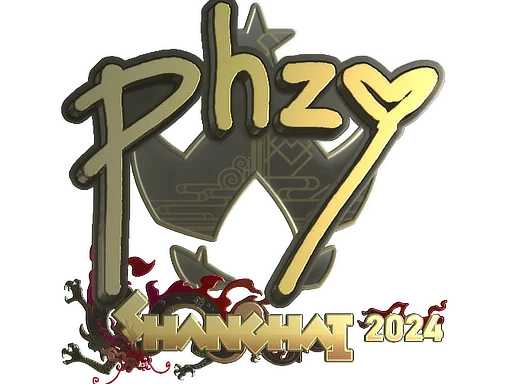Sticker | phzy (Gold) | Shanghai 2024 image