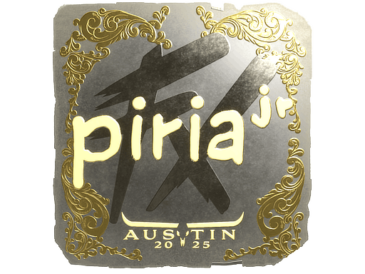 Sticker | piriajr (Gold) | Austin 2025 image