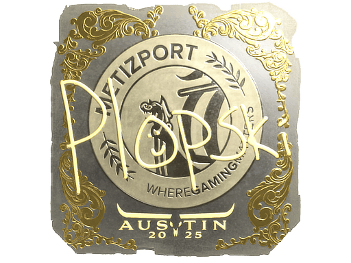 Sticker | Plopski (Gold) | Austin 2025 image