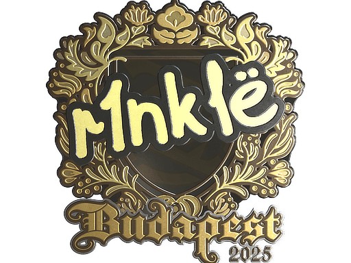 Sticker | r1nkle (Gold) | Budapest 2025 image