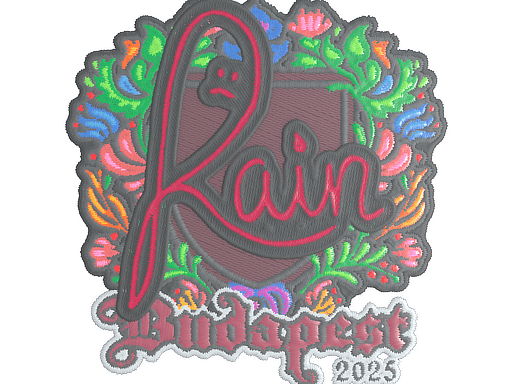 Sticker | rain (Embroidered) | Budapest 2025 image