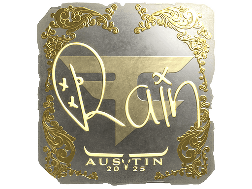 Sticker | rain (Gold) | Austin 2025 image