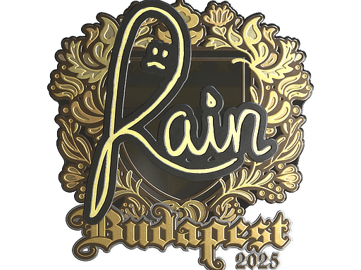 Sticker | rain (Gold) | Budapest 2025 image
