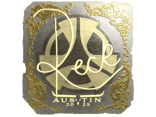 Sticker | reck (Gold) | Austin 2025 image
