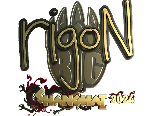 Sticker | rigoN (Gold) | Shanghai 2024 image