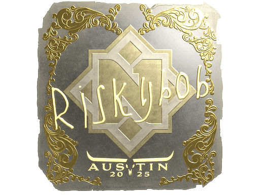 Sticker | riskyb0b (Gold) | Austin 2025 image