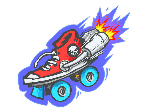 Sticker | Rocket Skates image