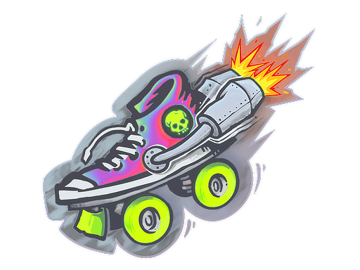 Sticker | Rocket Skates (Holo) image