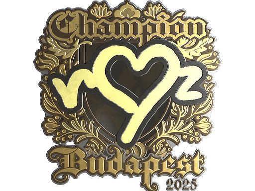 Sticker | ropz (Gold, Champion) | Budapest 2025 image