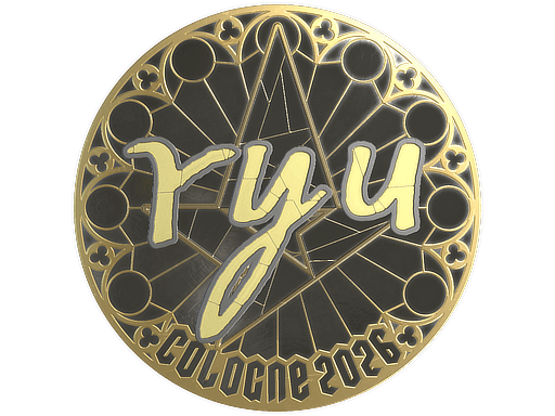 Sticker | ryu (Gold) | Cologne 2026 image