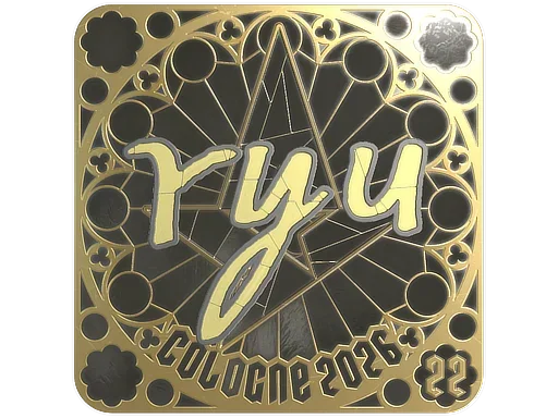 Sticker | ryu (Gold, Ranked) | Cologne 2026 image
