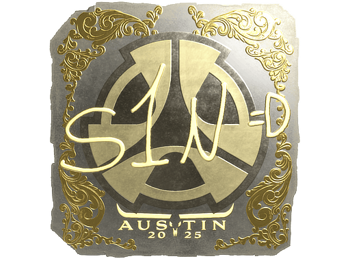 Sticker | s1n (Gold) | Austin 2025 image