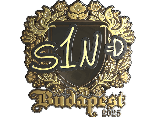 Sticker | s1n (Gold) | Budapest 2025 image