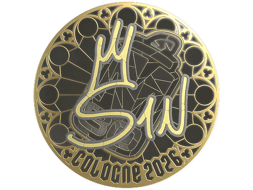 Sticker | s1n (Gold) | Cologne 2026 image