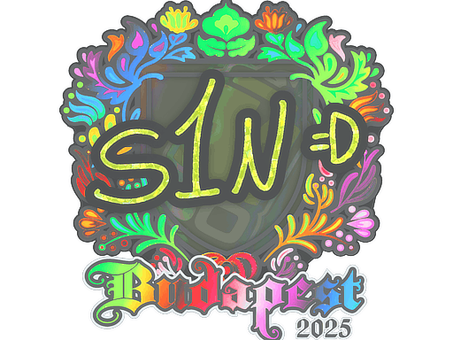 Sticker | s1n (Holo) | Budapest 2025 image