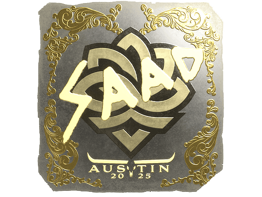 Sticker | saadzin (Gold) | Austin 2025 image