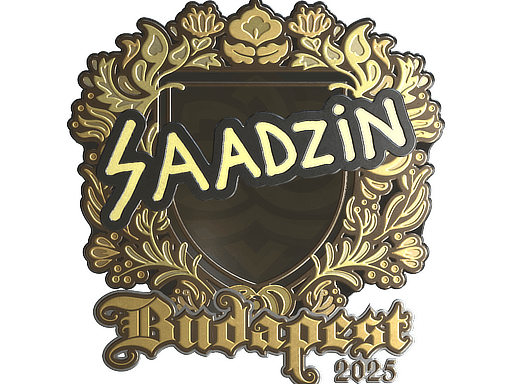 Sticker | saadzin (Gold) | Budapest 2025 image